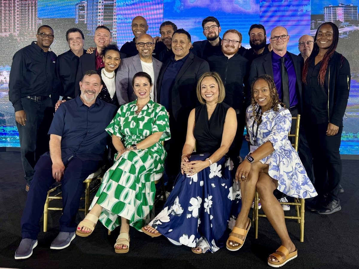 Chelsea with the Paradigm Productions Group team at the Wells Fargo awards
